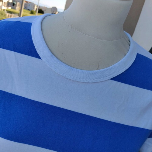 Long-sleeve striped blouse blue/white H&M like new, size M