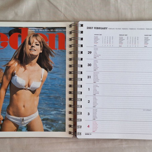 Taschen 2007 Girly Magazines vintage diary