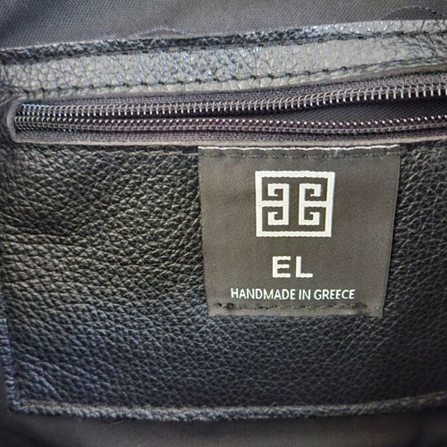 Tsantilis leather shoulder bag new, black