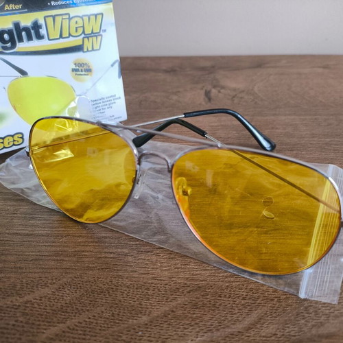 HD Vision Fog and Night Driving Glasses new, yellow