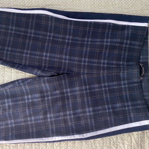 Zara checked leggings used, size L, with stripes