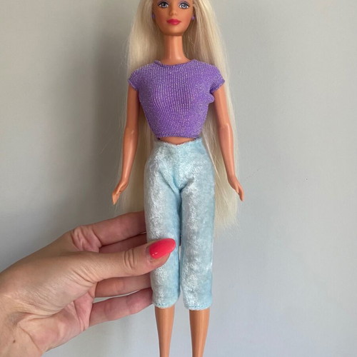 Mattel 1997 Bead Blast Barbie doll used with long blonde hair