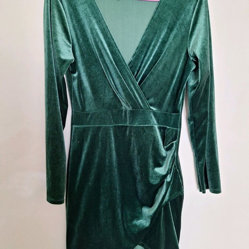 Wrap dress like new, green, size M