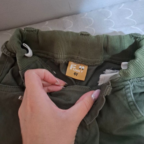 Boys' pants like new, Mayoral, size 110 cm, khaki and blue