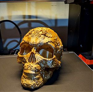 Χρυσό Κρανίο 3D Printed - Golden Skull