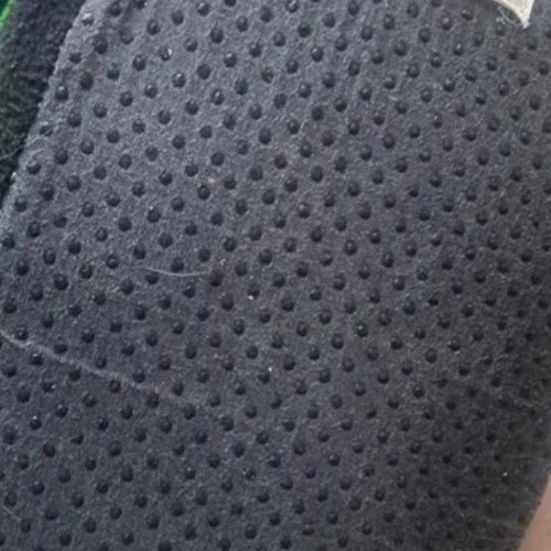 Home slippers used, size 39, multicolor, elastic needs replacement