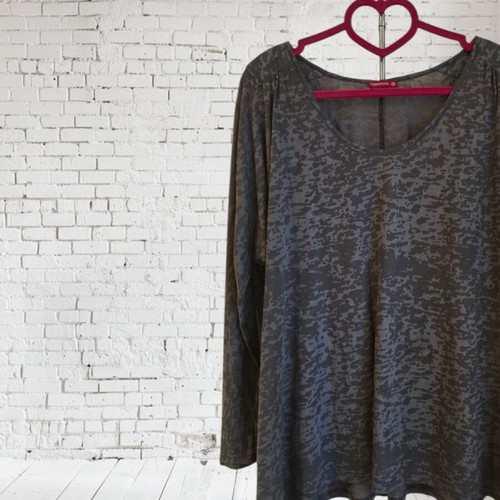 Pepperose blouse grey semi-transparent new, loose fit