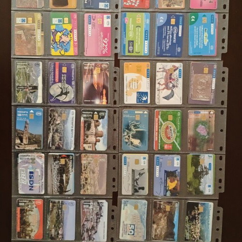 Phone cards 360 used, pack 1995-2007 with cases