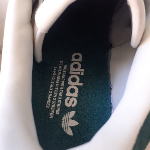 Adidas sneakers size 41.5 like new, green and white
