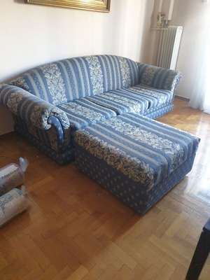 Sofa and ottoman set
