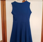Blue dress mini with chest zipper like new, size M