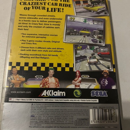 PlayStation 2 WRC 4 and Crazy Taxi used, boxes and manuals bundle