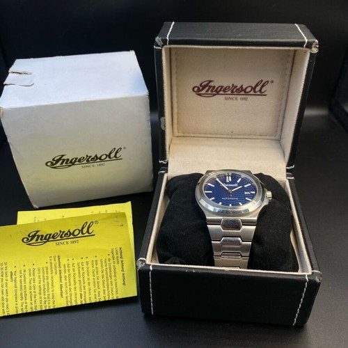 Ingersoll The Catalina Automatic watch like new, blue dial