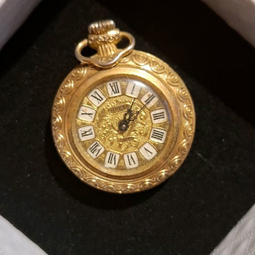 Vintage ANKER pocket watch mechanical like new, gold tone