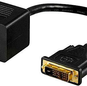 Powertech Μετατροπέας DVI-D male σε HDMI 2x female (CAB-DVI005)