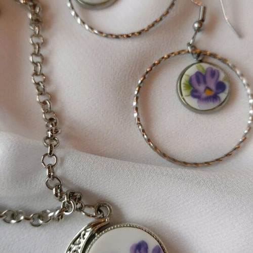 Eschenbach Bavaria 1950-1970 necklace and earrings set custom made