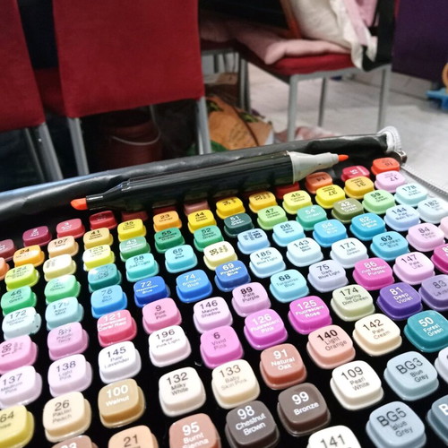 Markers of excellent quality new, set of 168 pieces