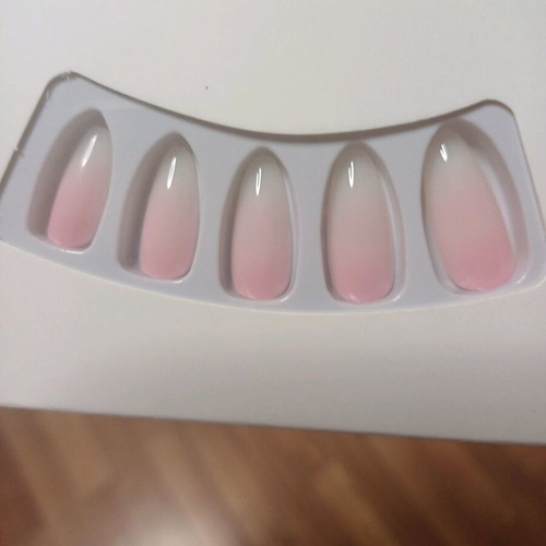 Babyboomer false nails set of 24 new with file and glue stickers