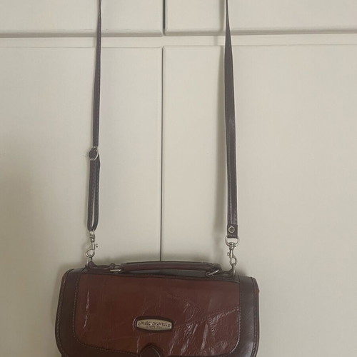Marc Chantal leather shoulder bag for women like new, brown