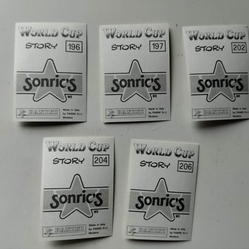 Panini Germany stickers used, pack of 5 (Italia '90)