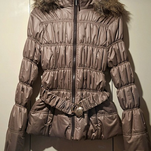 Pinup bronze jacket like new, medium size, removable hood
