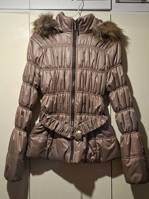 Pinup bronze jacket like new, medium size, removable hood