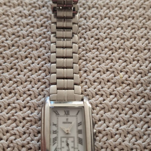 Festina women's watch like new, gray and silver