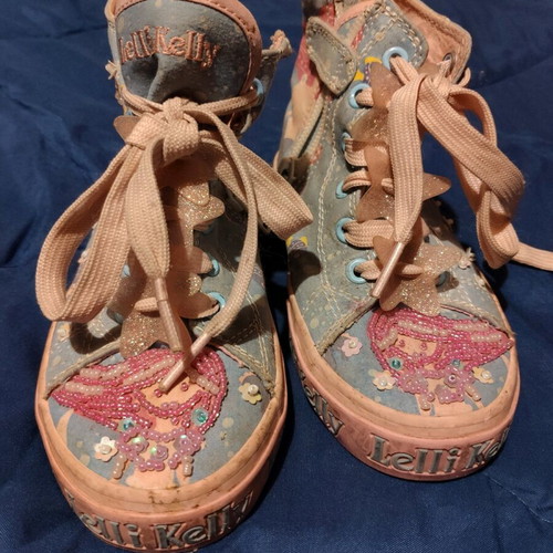 Lelli Kelly kids boots size 27 like new, blue turquoise