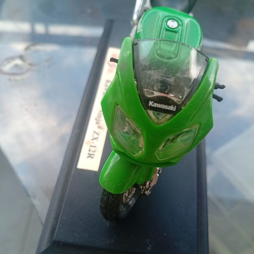 Collectible Motorcycle Miniatures like new with display bases