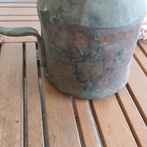 Copper fireplace vessel used, vintage