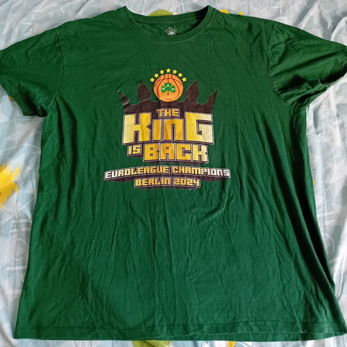 Panathinaikos basketball t shirt 2024 used, collectible XL