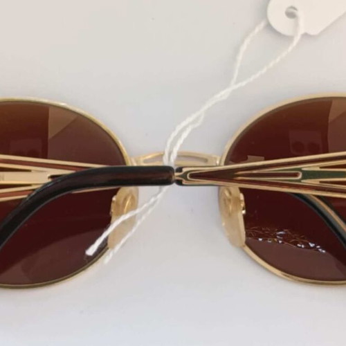 Hilton Olympia 400 22k GP Luxury Sunglasses like new, brown gold