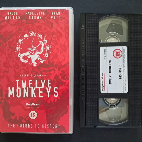 Twelve Monkeys VHS like new, English audio, no subtitles
