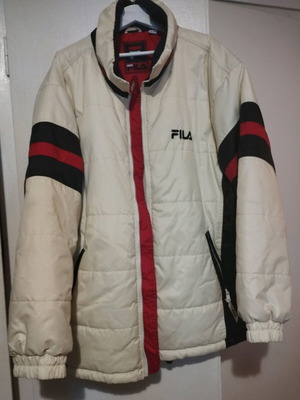 Fila men's jacket XL like new, white and red