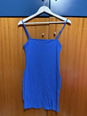 Blue short dress Shein new, size L