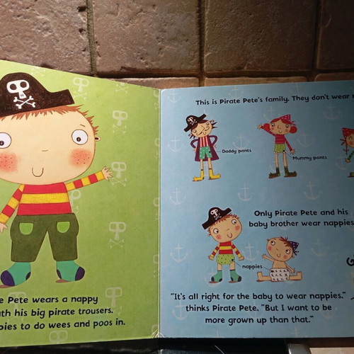 Baby book like new, English potty training with sound