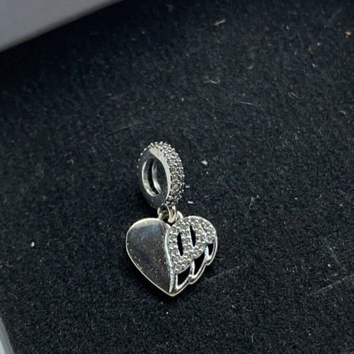 Heart Charm Pandora Art silver like new