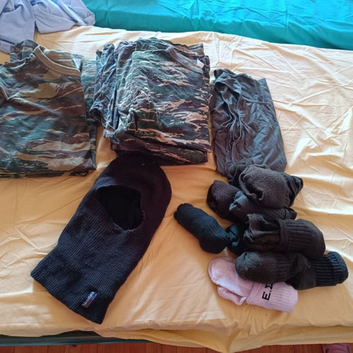 Military clothes set XL with full face mask and socks
