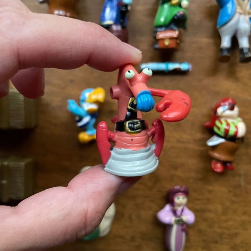 Kinder Surprise figures used, pack of 12 monsters and pirates