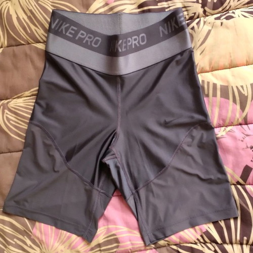 Nike biker shorts used, gray shiny, size S