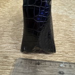 Shoulder bag black croco-effect patent leather like new