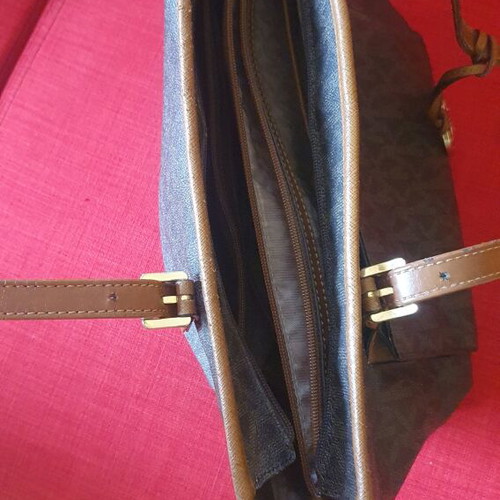 Michael Kors big shoulder bag used, beige brown