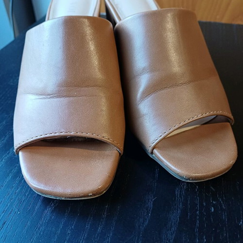 Voi & Noi women's mules used, camel, size 38