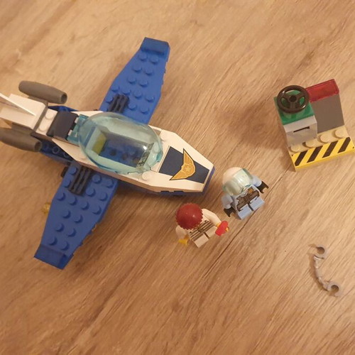 Lego 60206 City Sky Police Jet Patrol used without instructions and box