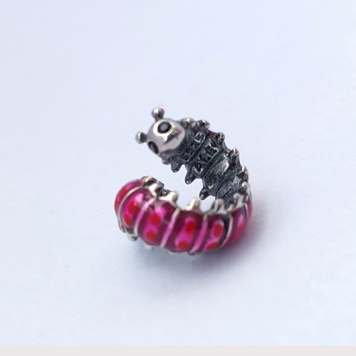 Pandora Cute Curled Caterpillar Charm 925 Silver New