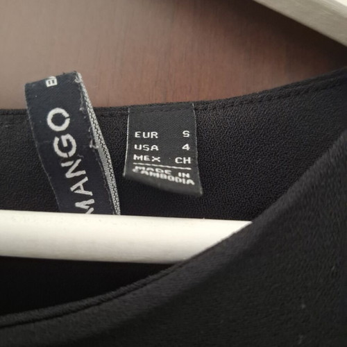 Mango top black size S used