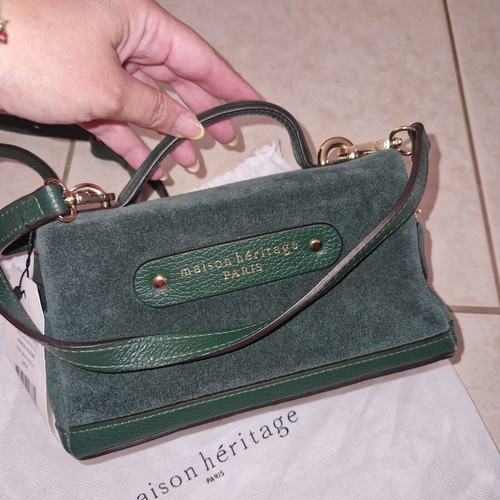 Maison Heritage crossbody bag, green, authentic