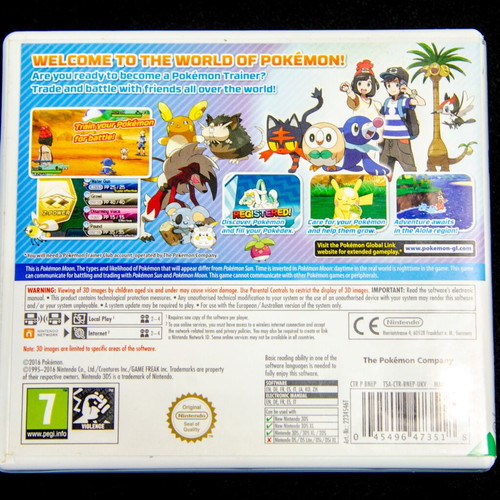 Pokemon Moon Nintendo 3DS game like new
