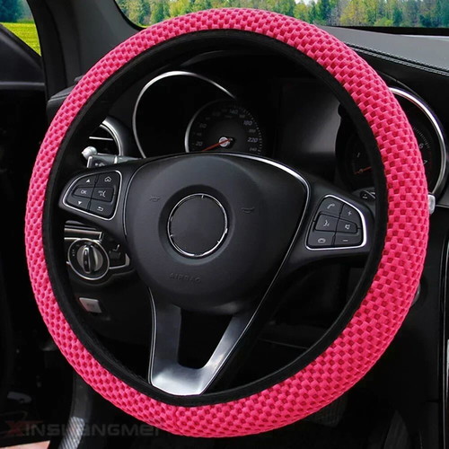 Steering wheel cover new in brown, pink, beige, purple, gray