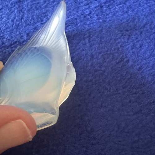 Lalique Crystal Fish used, satin glass decorative collectible
